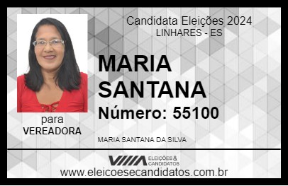 Candidato MARIA SANTANA 2024 - LINHARES - Eleições