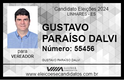 Candidato GUSTAVO PARAÍSO DALVI 2024 - LINHARES - Eleições