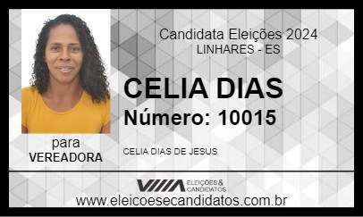 Candidato CELIA DIAS 2024 - LINHARES - Eleições