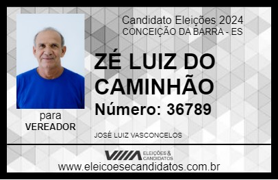 Candidato ZÉ LUIZ DO CAMINHÃO 2024 - CONCEIÇÃO DA BARRA - Eleições