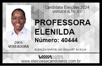 Candidato PROFESSORA ELENILDA 2024 - VARGEM ALTA - Eleições