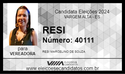 Candidato RESI 2024 - VARGEM ALTA - Eleições