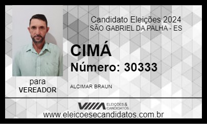 Candidato CIMÁ 2024 - SÃO GABRIEL DA PALHA - Eleições