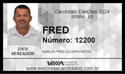 Candidato FRED 2024 - SERRA - Eleições