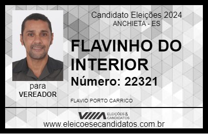 Candidato FLAVINHO DO INTERIOR 2024 - ANCHIETA - Eleições