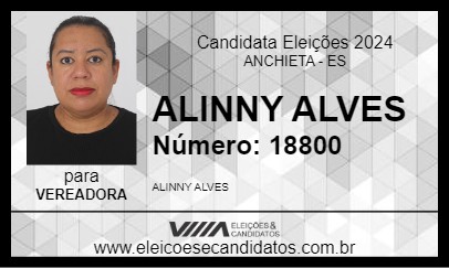 Candidato ALINNY ALVES 2024 - ANCHIETA - Eleições