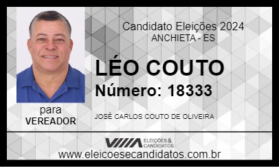 Candidato LÉO COUTO 2024 - ANCHIETA - Eleições