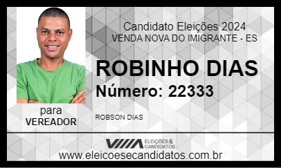 Candidato ROBINHO DIAS 2024 - VENDA NOVA DO IMIGRANTE - Eleições