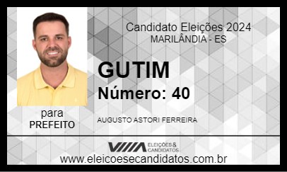 Candidato GUTIM 2024 - MARILÂNDIA - Eleições