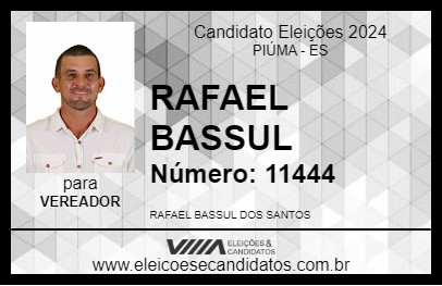 Candidato RAFAEL BASSUL 2024 - PIÚMA - Eleições