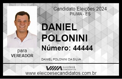 Candidato DANIEL POLONINI 2024 - PIÚMA - Eleições