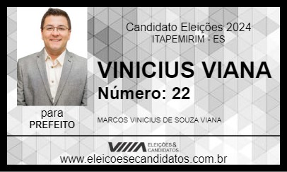 Candidato VINICIUS VIANA 2024 - ITAPEMIRIM - Eleições