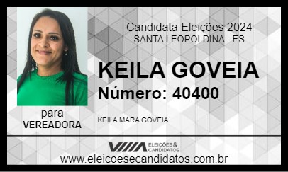 Candidato KEILA GOVEIA 2024 - SANTA LEOPOLDINA - Eleições