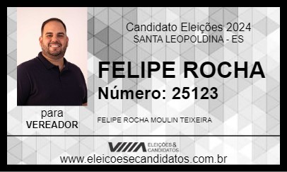 Candidato FELIPE ROCHA  2024 - SANTA LEOPOLDINA - Eleições