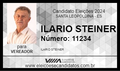 Candidato ILARIO STEINER 2024 - SANTA LEOPOLDINA - Eleições