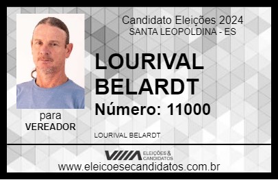 Candidato LOURIVAL BELARDT 2024 - SANTA LEOPOLDINA - Eleições