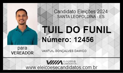 Candidato TUIL DO FUNIL 2024 - SANTA LEOPOLDINA - Eleições