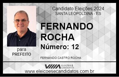 Candidato FERNANDO ROCHA 2024 - SANTA LEOPOLDINA - Eleições