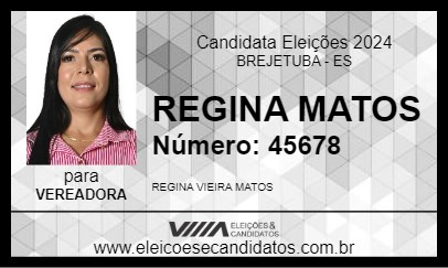 Candidato REGINA MATOS 2024 - BREJETUBA - Eleições