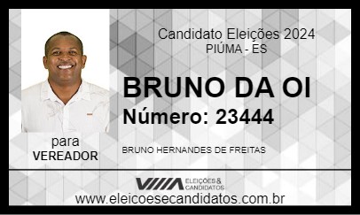 Candidato BRUNO DA OI 2024 - PIÚMA - Eleições