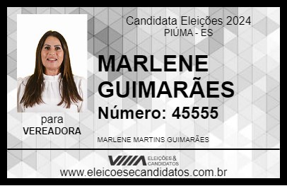 Candidato MARLENE GUIMARÃES 2024 - PIÚMA - Eleições