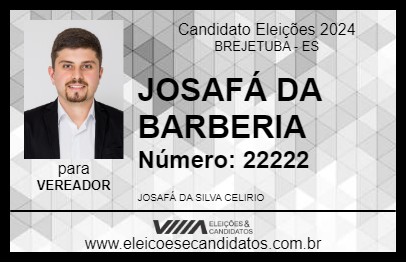 Candidato JOSAFÁ DA BARBERIA 2024 - BREJETUBA - Eleições