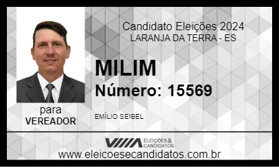 Candidato MILIM 2024 - LARANJA DA TERRA - Eleições