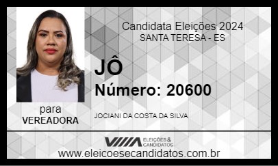 Candidato JÔ 2024 - SANTA TERESA - Eleições