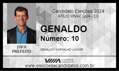 Candidato GENALDO 2024 - ATÍLIO VIVÁCQUA - Eleições