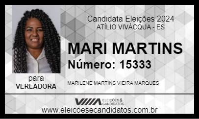 Candidato MARI MARTINS 2024 - ATÍLIO VIVÁCQUA - Eleições