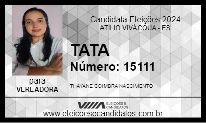 Candidato TATA 2024 - ATÍLIO VIVÁCQUA - Eleições