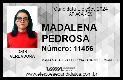 Candidato MADALENA PEDROSA 2024 - APIACÁ - Eleições