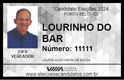 Candidato LOURINHO DO BAR 2024 - PONTO BELO - Eleições