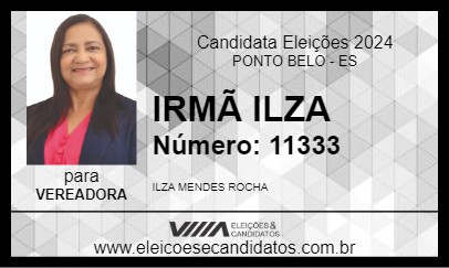 Candidato IRMÃ ILZA 2024 - PONTO BELO - Eleições