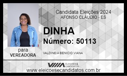 Candidato DINHA 2024 - AFONSO CLÁUDIO - Eleições