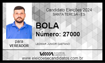 Candidato BOLA 2024 - SANTA TERESA - Eleições