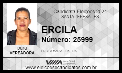 Candidato ERCILA 2024 - SANTA TERESA - Eleições