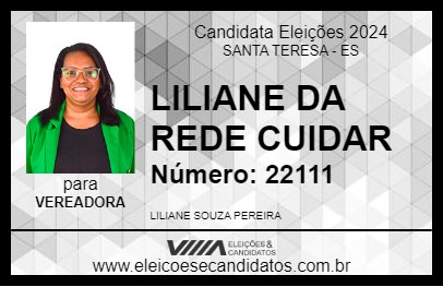 Candidato LILIANE SOUZA 2024 - SANTA TERESA - Eleições