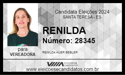 Candidato RENILDA 2024 - SANTA TERESA - Eleições