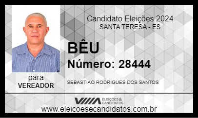 Candidato BÊU 2024 - SANTA TERESA - Eleições