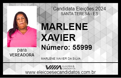 Candidato MARLENE XAVIER 2024 - SANTA TERESA - Eleições