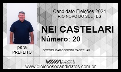 Candidato NEI CASTELARI 2024 - RIO NOVO DO SUL - Eleições