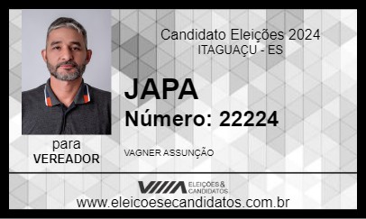 Candidato JAPA 2024 - ITAGUAÇU - Eleições