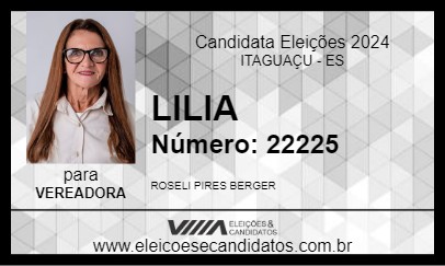 Candidato LILA 2024 - ITAGUAÇU - Eleições