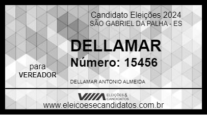 Candidato DELLAMAR 2024 - SÃO GABRIEL DA PALHA - Eleições