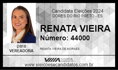 Candidato RENATA VIEIRA 2024 - DORES DO RIO PRETO - Eleições