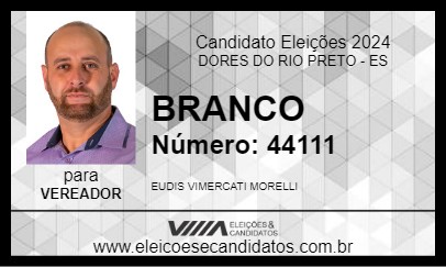 Candidato BRANCO 2024 - DORES DO RIO PRETO - Eleições