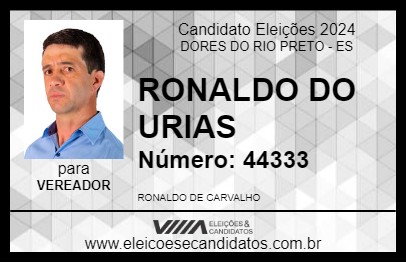 Candidato RONALDO DO URIAS 2024 - DORES DO RIO PRETO - Eleições