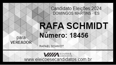 Candidato RAFA SCHMIDT 2024 - DOMINGOS MARTINS - Eleições