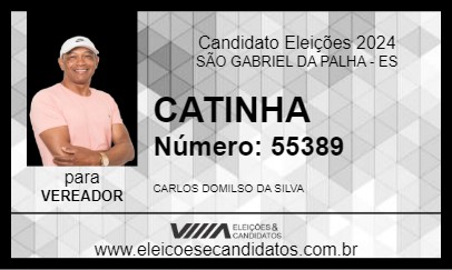 Candidato CATINHA 2024 - SÃO GABRIEL DA PALHA - Eleições